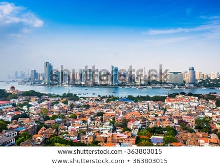 Foto stock: View From Gulangyu Island Xiamen China