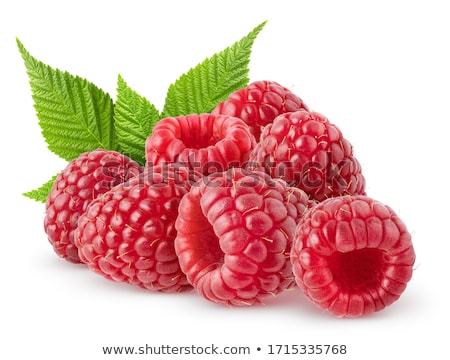 Foto stock: Red Raspberries