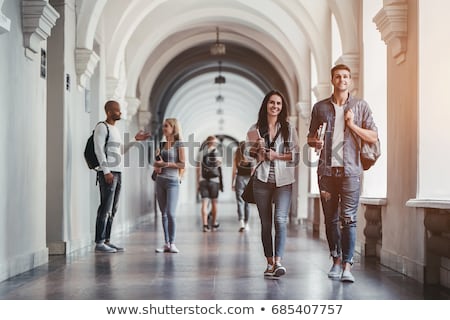 Stok fotoğraf: University Student Walking