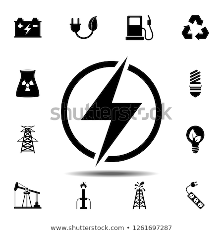 Foto d'archivio: Lightning Application Button Icon Vector Illustration Isolated