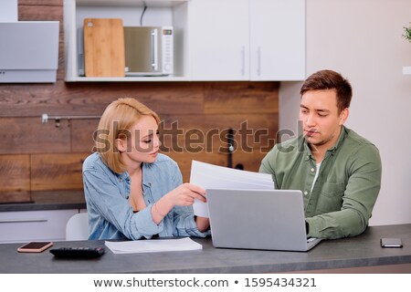 Stock photo: Business Man Or Accountant Working Financial Investment On Calcu