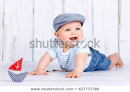 Stock photo: Studio Portrait Of Baby Boy