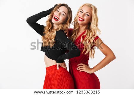 Stock photo: Portrait Of Two Happy Young Smartly Dressed Women