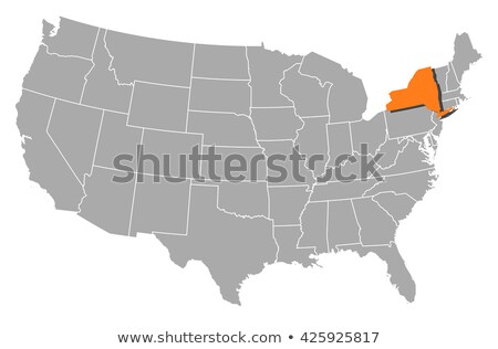 Map Of The United States New York Highlighted Zdjęcia stock © Schwabenblitz