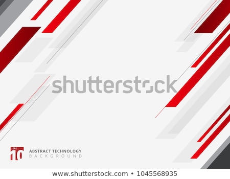 Abstract Corporate Red Grey Tech Background [[stock_photo]] © phochi