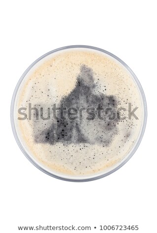 Glass Of Stout Beer Top With Like Symbol Shape Foto stock © DenisMArt