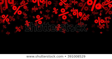Foto stock: Shopping Card And Percent Sale Discounts At Shop