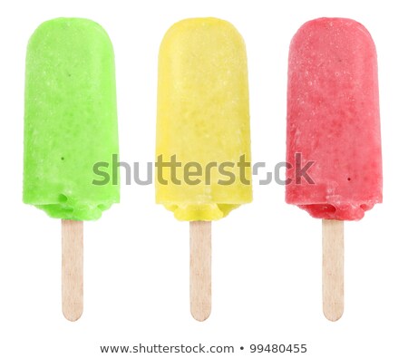 Stock photo: Lime Ice Cream Stick