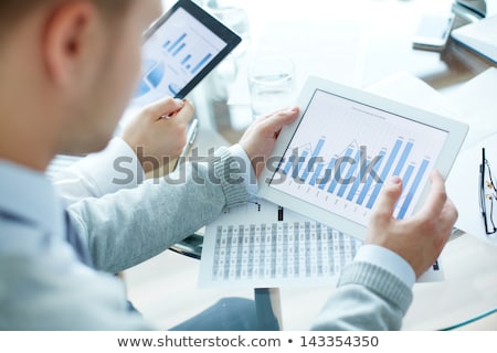 Using Tablet Pc Closeup Сток-фото © Pressmaster