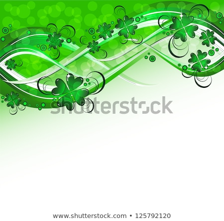 Foto stock: Abstract St Patrick Day Wave