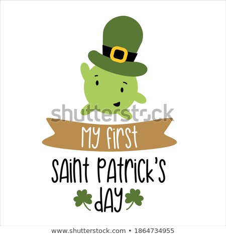 Stock foto: Funny Saint Patrick Postcard