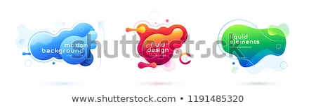 Foto stock: Fluid Abstract Liquid Background Vector Digital Color Futuristic Banner Trendy Creative Wide Wav