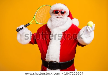 Stock fotó: A Nice Tennis Player Having Fun To Play