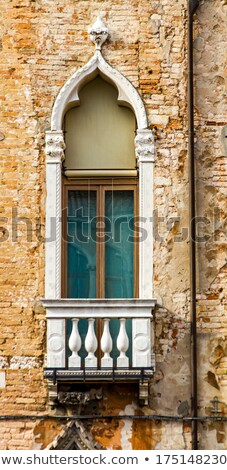 Сток-фото: Traditional Widow On Building In Venice Italy