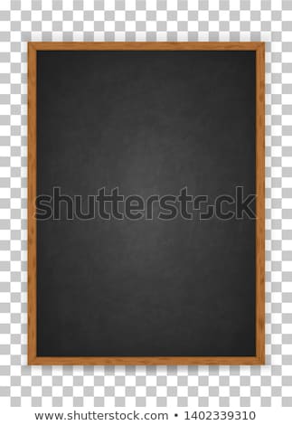 Stockfoto: Chalkboard Blackboard With Frame Isolated