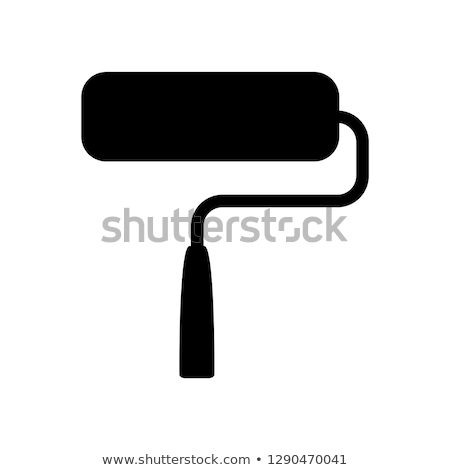 [[stock_photo]]: Handyman - Paint Roll Painter White