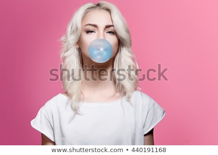 Stock fotó: Funny Portrait Of Blonde Girl