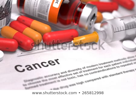 Stockfoto: Cancer Diagnosis Medical Concept Composition Of Medicaments