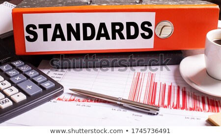 Foto stock: Red Office Folder With Inscription Schedules