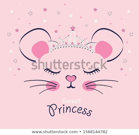 Foto stock: The Girl And Mouse