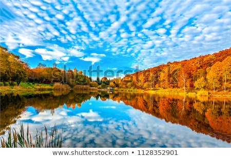[[stock_photo]]: Autumn Scenery On The Pond