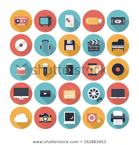 Stock photo: Cinema Flat Design Icons