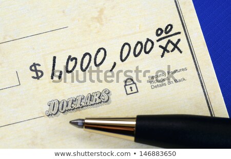 One Million Dollar Check Foto d'archivio © JohnKwan