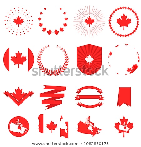 Stok fotoğraf: Vector Paper Border With Maple Leaves