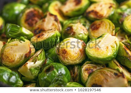Сток-фото: Close Up Of Brussel Cabbage