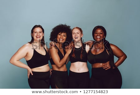 Stock photo: Large Woman Exercising