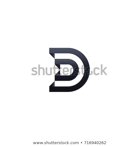 Stock fotó: Abstract Letter D Line Logo Symbol Concept Vector Illustration
