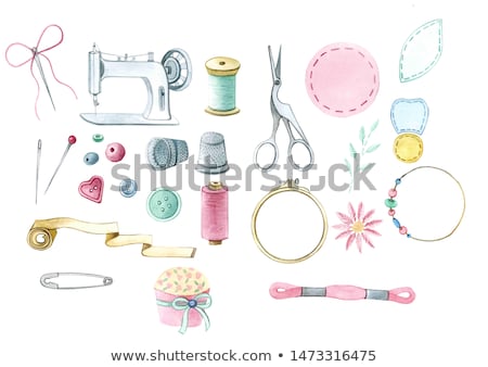 Stockfoto: Thread With Needle And Thimble