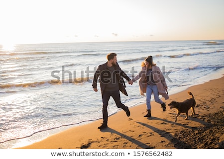 Сток-фото: Young Couple Enjoying Their Winter Vacation