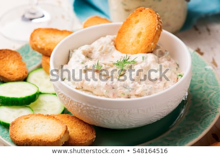 Stock fotó: Salmon With Cream And Dill