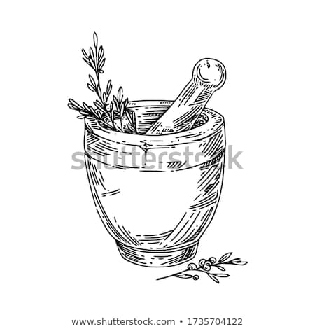 Stock photo: Mortar And Pestle