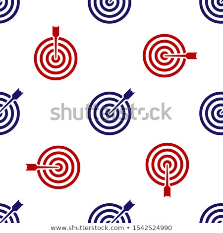 Сток-фото: Red Targets Seamless Pattern
