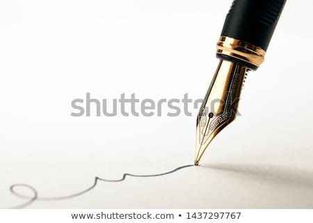 Stock fotó: Fountain Pen In Hand