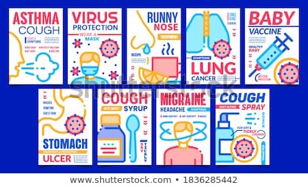 Disease Word On Modern Banner Design Template Set Of Stickers Labels Tags Clouds Imagine de stoc © pikepicture