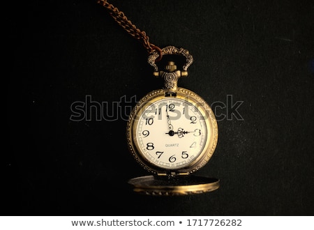 Foto stock: Gold Ancient Vintage Ornament Isolated On Black Background