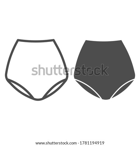 Сток-фото: String Pantie Line Icon