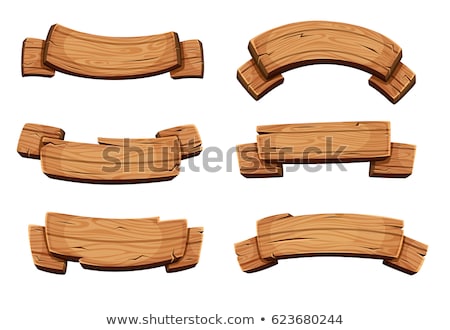 Stok fotoğraf: Wood Banners Boards