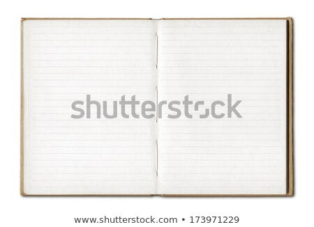 Isolated Open Blank Book With Line Stok fotoğraf © Daboost