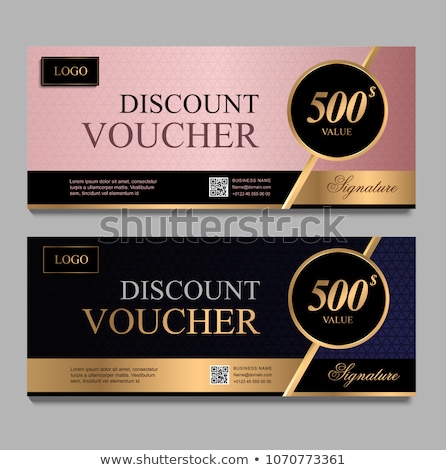 Stock photo: Free Coupon Golden Vector Icon Design