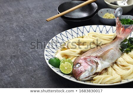Stock photo: Cooked Thin Noodles