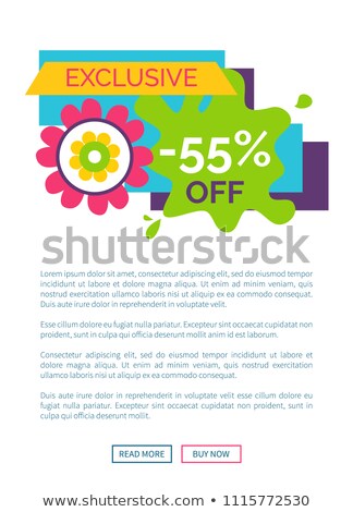 Foto stock: Exclusive 55 Off Premium Label Flower Bud Vector