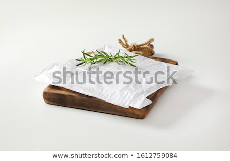 Сток-фото: White Butcher Paper On Cutting Board