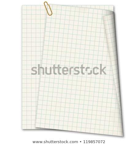 Stok fotoğraf: Grunge Notebook A Writing Book In A Section With Golden Clip An