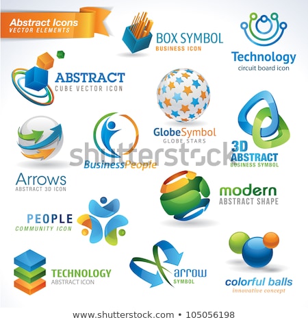 Stok fotoğraf: Abstract Glossy Electronic Icon