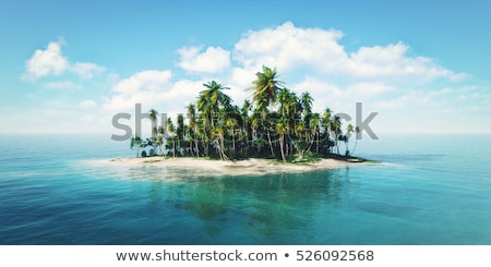 Stock fotó: Tropical Island Background