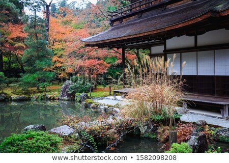 [[stock_photo]]: Ginkakuji Temple And Old Garden In Kyoto